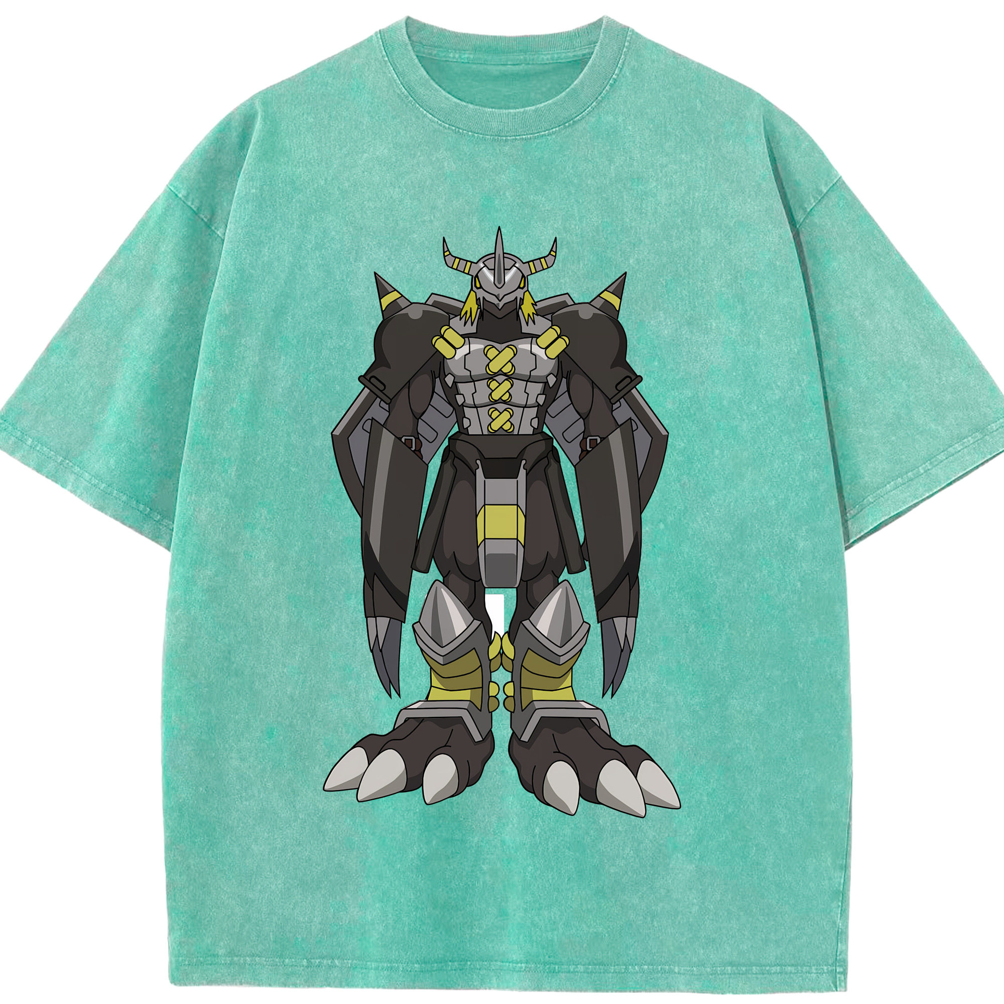 （画像用） Digimon デジタルモンスター/デジモン 綿100% ヴィンテージ風 半袖Tシャツ（フロントプリント）